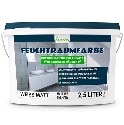 derendo Feuchtraumfarbe für Bad, Küche &...