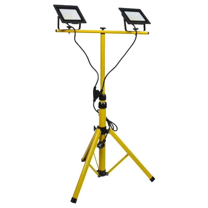 Latrans LED Baustrahler mit Stativ 100W...