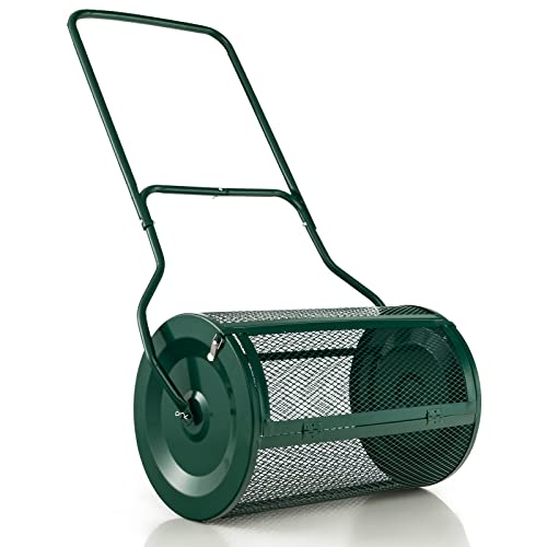 COSTWAY Kompoststreuer 80L, Torfstreuer mit...