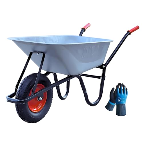 DIVID® Schubkarre 250Kg | 100Liter |...
