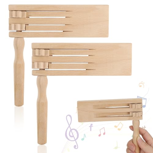 QGGTQG 2 Stück Holzratsche Geräusche Maker,...