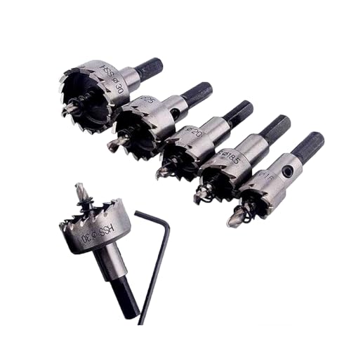 5 Stück Lochsäge Hartmetall-Bohrer, 16-30mm...