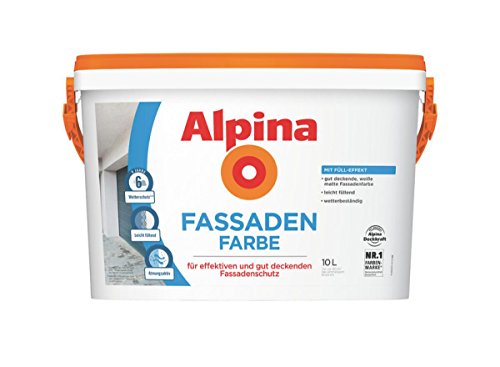 Alpina Fassadenfarbe 2,5 Liter weiß matt