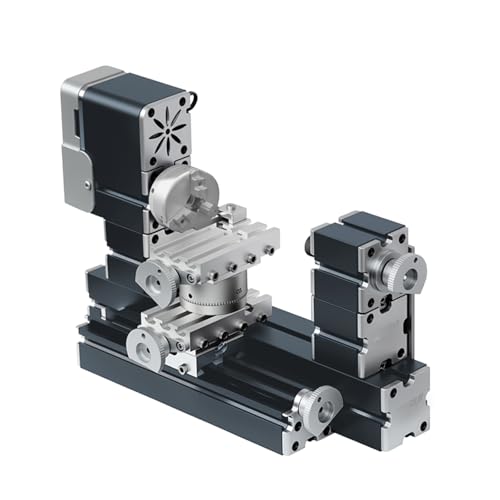 ZHRUI Hochleistungs-Mini-Drehmaschine, 60 W,...
