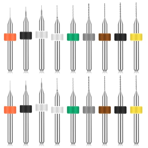 Molain 20 Stück Micro Bohrer Set, 0,1mm -...