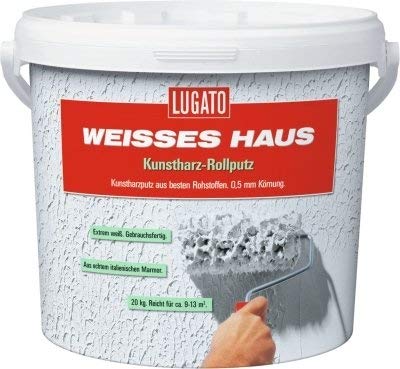 Lugato Weisses Haus Kunstharz Rollputz -...