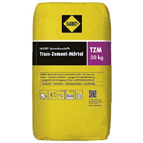 Sakret Trass-Zement-Mörtel TZM 0-4mm grau 30...