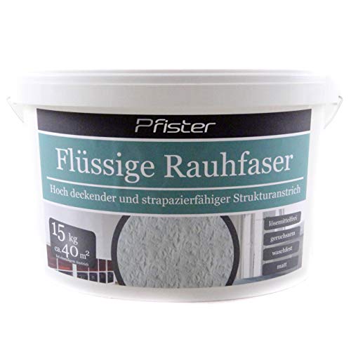 Flüssige Raufaser/Rauhfaser Pfister weiß...