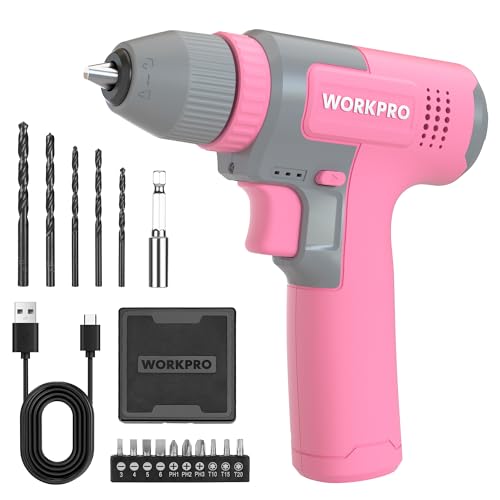 WORKPRO 8V Akku Bohrschrauber Set,...