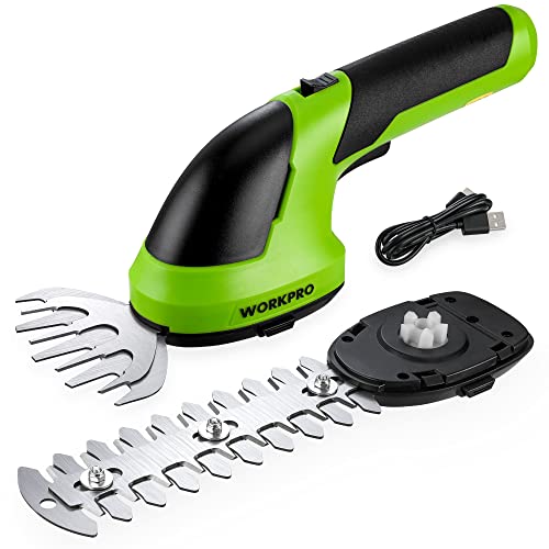 WORKPRO Gartenschere Akku 7,2V Grün,...