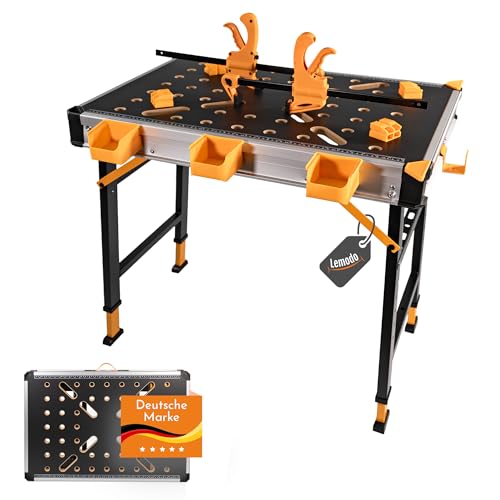 LEMODO Mobile Werkbank klappbar, 5-Fach...