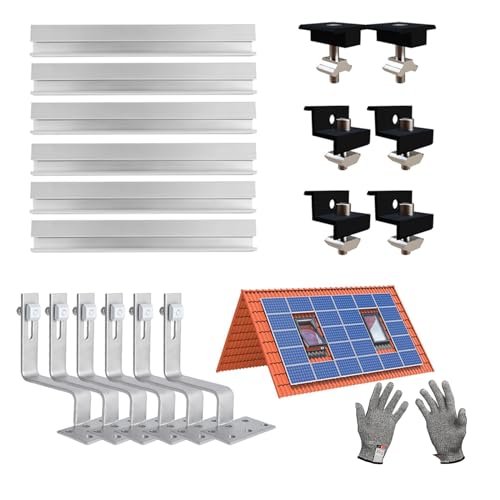 Solar Halterung Ziegeldach Set, Aluprofil und...