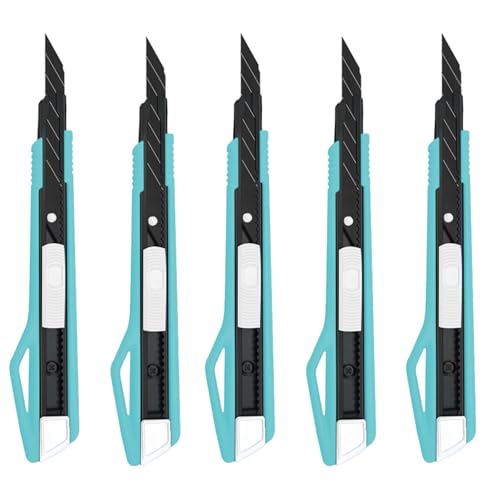 MANUFORE 5 Stück 9mm Cuttermesser Set, Profi...