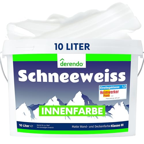 derendo Schneeweiss wandfarbe weiß hohe...