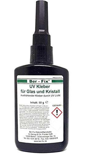 Ber-Fix UV Kleber DER Glaskleber für Glas...