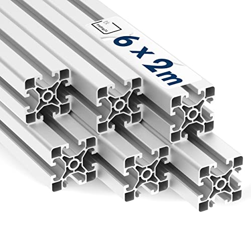 Alu Profil 6 Stück 40x40mm light 2m System-,...