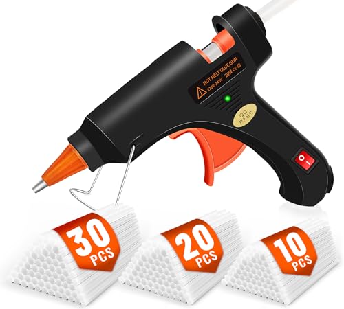 Crenova Feuerfest Heißklebepistole mit 60pcs...