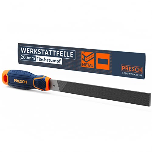 Presch Werkstattfeile Flachstumpf 200mm mit...