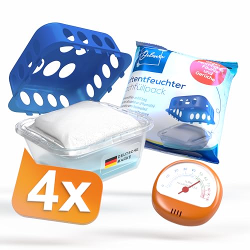Delmara 4x Luftentfeuchter Set inkl. 1x...