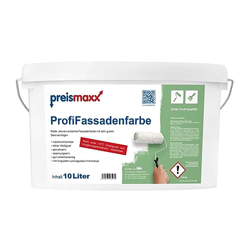 Preismaxx Profi Fassadenfarbe, weiß, 10...