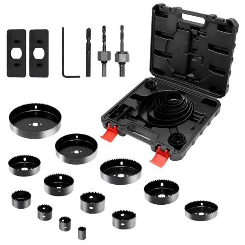 CCLIFE Lochsäge Set Ø19mm-152mm 19tlg...