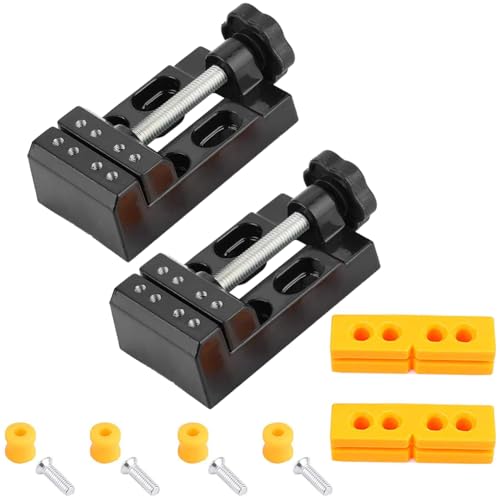 2 Stück Mini Schraubstock, 57mm Schraubstock...