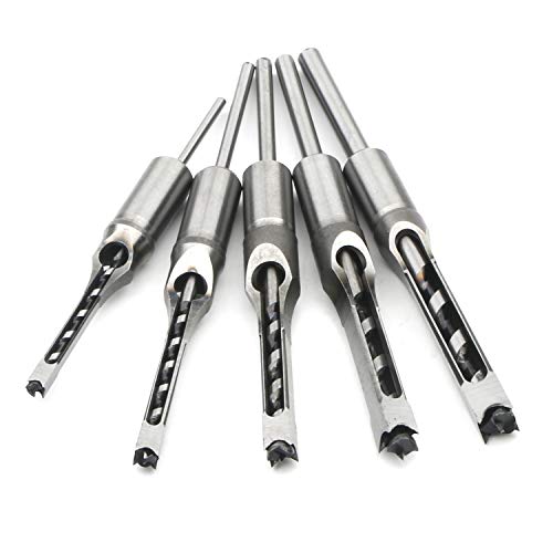 POWERTOOL Vierkant-Lochsägen-Set, 4-teilig, quadratische Lochsäge, HSS Holzbearbeitung