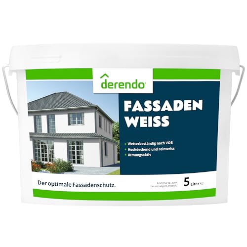 derendo Fassadenfarbe „Fassadenweiss“ 5...