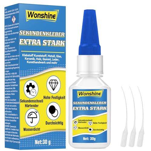 Sekundenkleber Extra Stark, Superkleber...