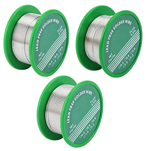 Towviy 3 Rolle Lötzinn 0,6mm/0,8 mm/1,0mm...