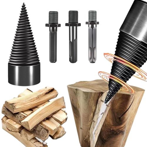 Tongdejing 32mm Bohrkegel Holzspalter mit 3...