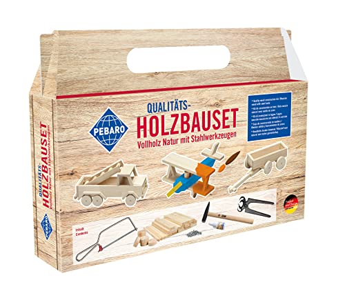 Pebaro 465 Holzbauset im Tragegriff-Karton,...