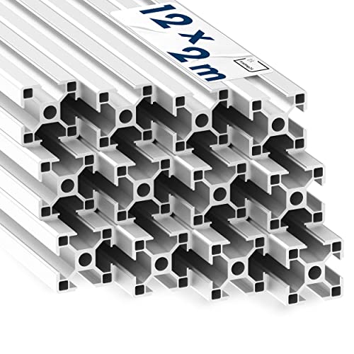 tktrading24 Alu Profil 12 Stück 30x30mm 2m...