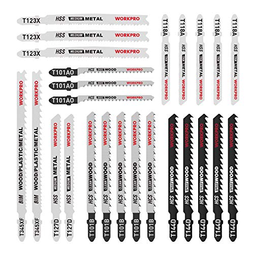 WORKPRO Professional Stichsägeblätter Set,...