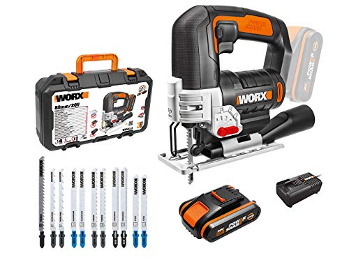 WORX 18V(20V MAX) Akku Stichsäge WX543.2,...