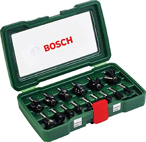 Bosch 15tlg. Hartmetall Fräser Set (für...