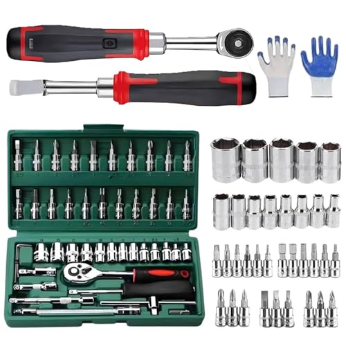 Yuhaidzsw Schnurloser Slim Ratschen-Set,...
