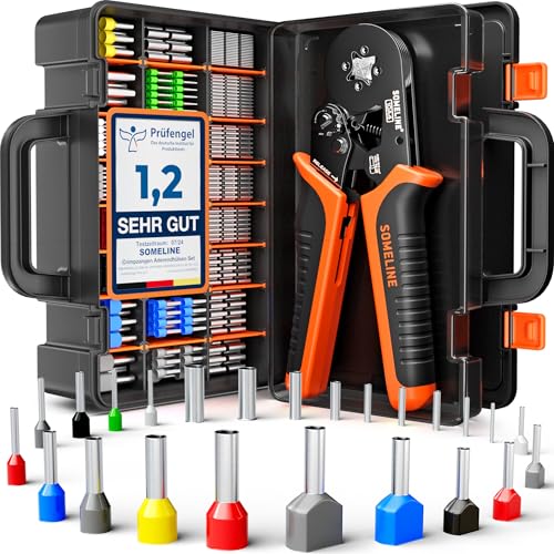 SOMELINE® Crimpzangen Aderendhülsen Set, 24...