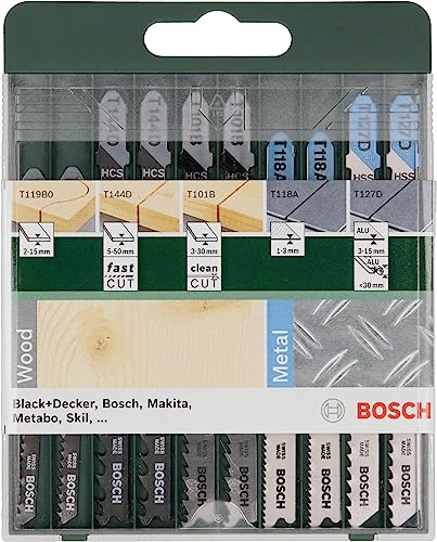 Bosch Home and Garden 10tlg. Stichsägeblatt...