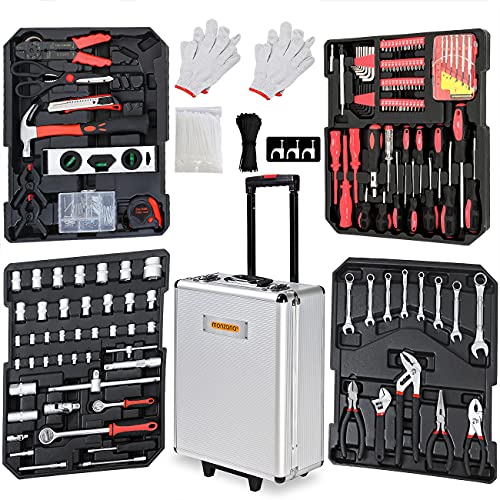 MONZANA® 1050 tlg. Werkzeugtrolley CrV-Stahl...