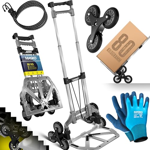 MASKO® Stufen-Sackkarre Treppenkarre...