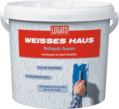 Lugato Weisses Haus Reibeputz Außen 3mm 20...