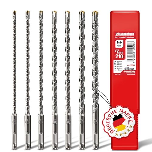 SCHWABENBACH ® SDS PLUS Betonbohrer Set -...