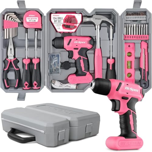 Hi-Spec 58-tlg. Werkzeugkoffer in Pink,...