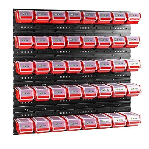 40 stck. Box mit Deckel + Wandregal 80 x 80...