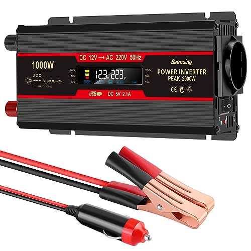 Seamuing 2000W Wechselrichter DC 12V auf AC...