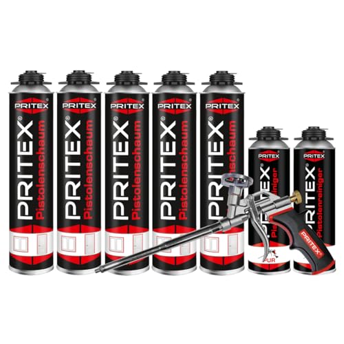 PRITEX – Bauschaum Set aus 5 x 750 ml...