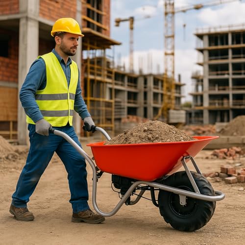HECHT elektrische Schubkarre mit 80 Liter –...