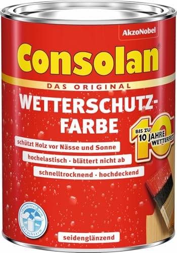 Consolan Wetterschutzfarbe, Weiß, 750ml