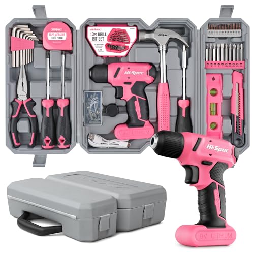 Hi-Spec 58 tlg. Werkzeugkoffer in Pink mit 8V...